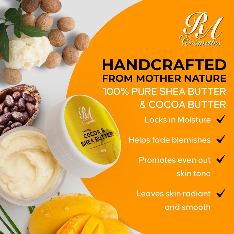 RA COSMETICS Whipped Shea Butter Eucalyptus – 6oz | 100% Pure and Natural African Shea Butter for Men & Women - Ultimate Handcrafted Moisturizer with Essential Vitamins for Radiant Skin & Hair - Image 3